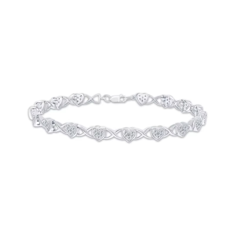 Kay Jewelers Round-Cut Diamond Heart
Bracelet